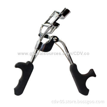 Eyelash curler with plastic handle